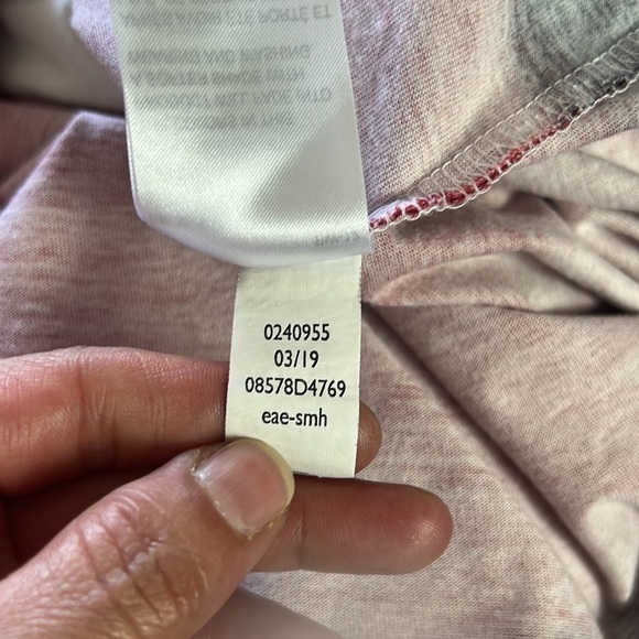 Tommy Hilfiger Blue/White And Red Short Sleeve Dip Dye T-Shirt Size M - Picture 11 of 13